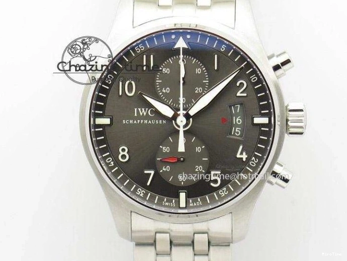 MIROTIME 0412 Casual Portuguese Chrono IW3716 Z+F 1:1 Best Edition White Dial on Blue Rubber Strap A 7016